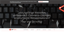 Desktop Screenshot of opten.ch